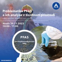 Pozvánka na webinár - Problematika PFAS a ich analýza v životnom prostredí